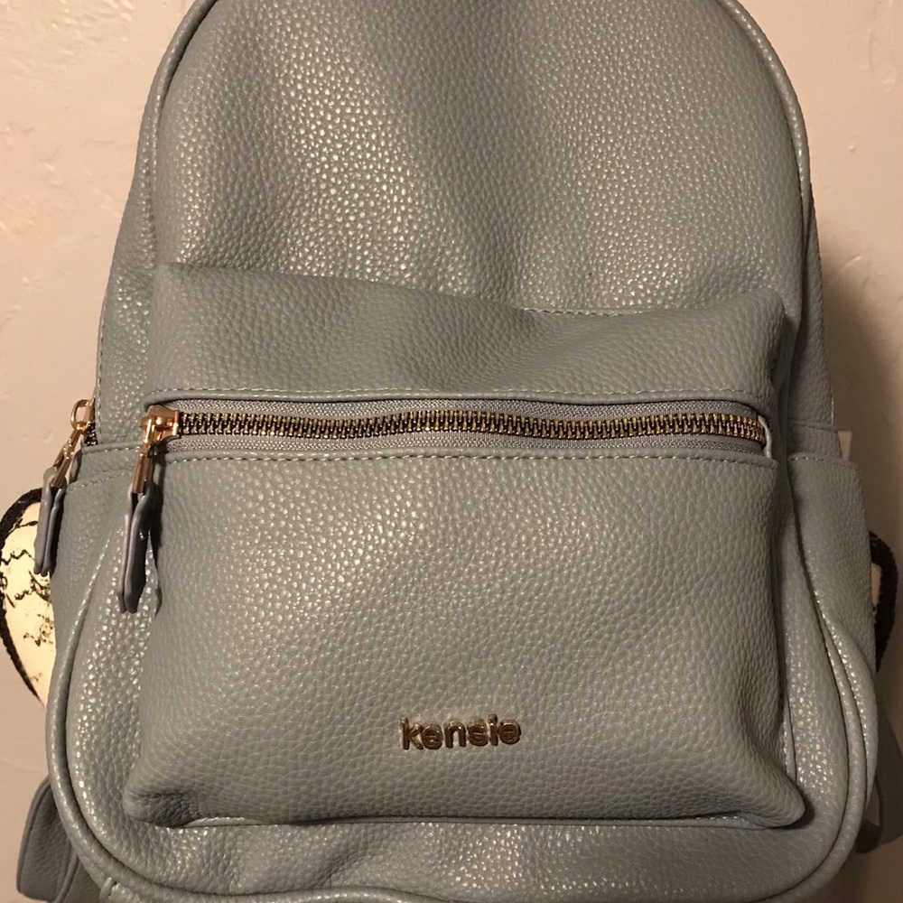 🌟Host Pick🌟Kensie Steel Blue Backpack w/Gold tone hardware.